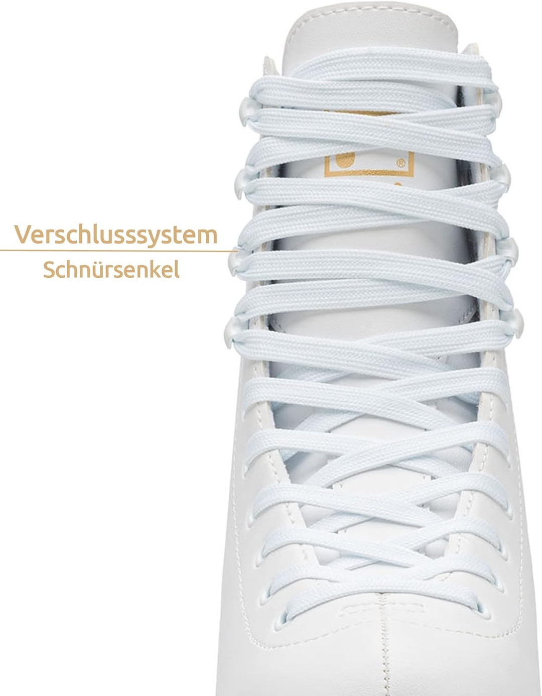 FILA Damen Schlittschuhe Cortina, Eislaufschuhe Grösse 36, Kunstlaufschuhe mit Edelstahlkufen, weiss