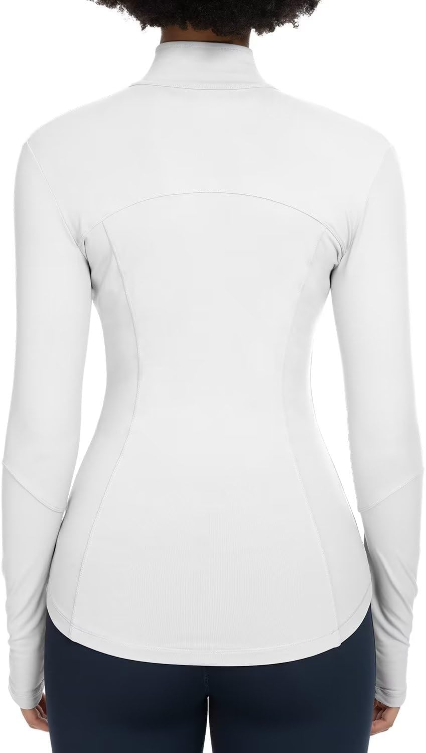 QUEENIEKE Damen-Laufjacken, durchgehender Reissverschluss, athletische Jacken, schmale Passform, Wor