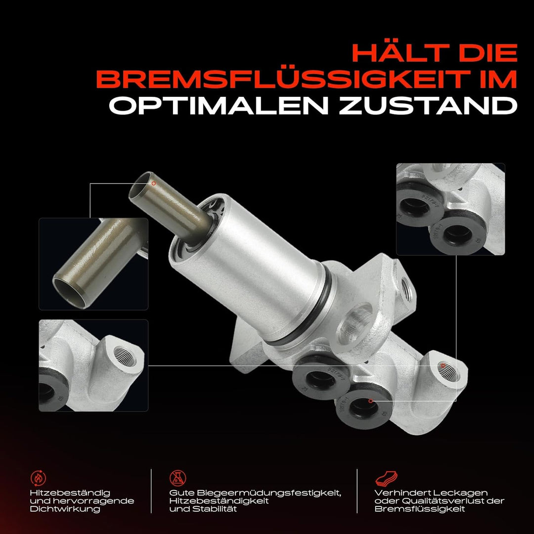 Frankberg Hauptbremszylinder Bremszylinder Kompatibel mit A4 4.2L 2003-2008 A6 4B2 3.0L 4.2L 2002-20