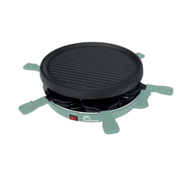 LITTLE BALANCE 8948 Cheese &amp; Fun, Raclette Grill, 2-in-1, für bis zu 6 Personen, PFAS-frei, 800 W, T