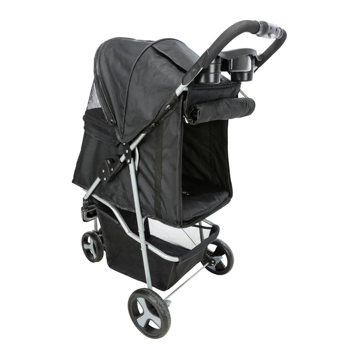 TRIXIE Buggy für Hunde, 47 × 100 × 80 CM, 4,6 kg - extra leicht, schwarz, bis 11 kg belastbar - 2895
