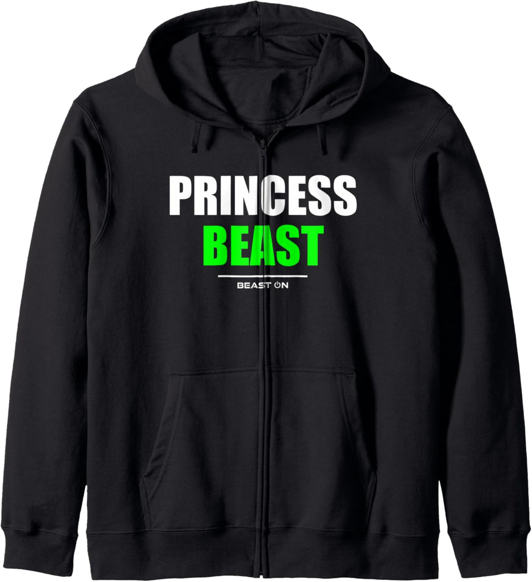 Prinzessin Beast Gym Fitness Workout Bodybuilding Gains Grün Kapuzenjacke