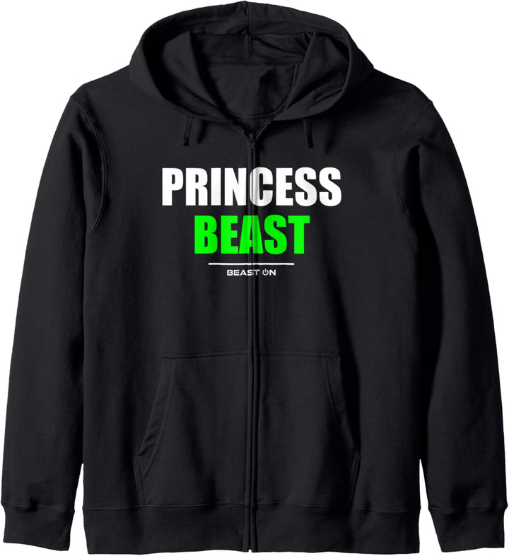 Prinzessin Beast Gym Fitness Workout Bodybuilding Gains Grün Kapuzenjacke