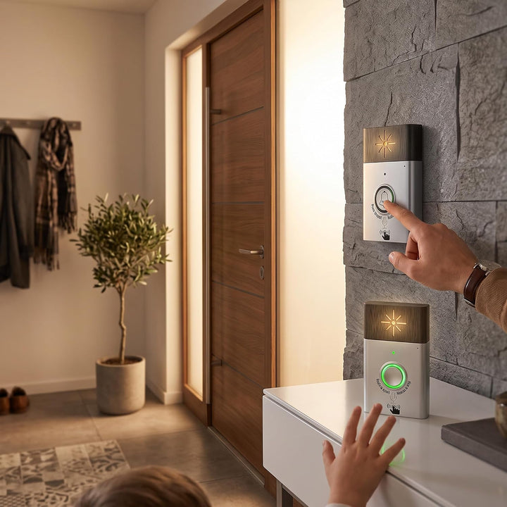 Smart Intercom Türklingel System, 2-Wege-Sprechanlage mit Voice Intercom, Kabellose Gegensprechanlag