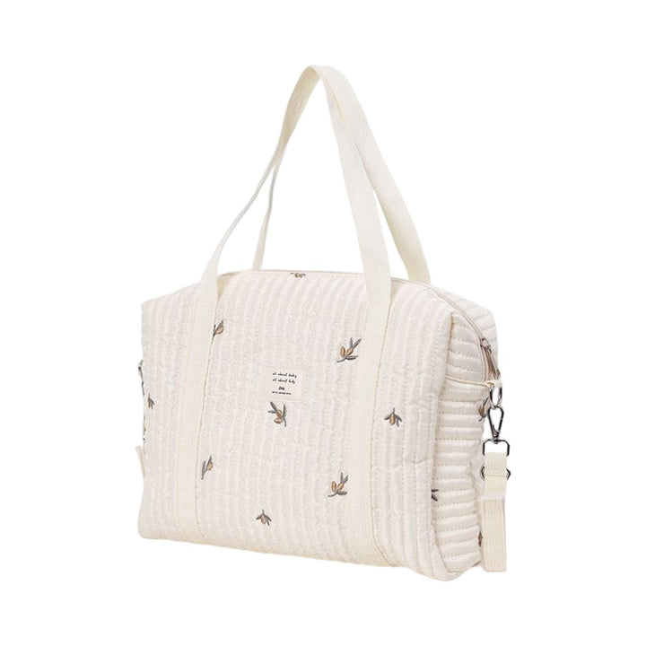 Wickeltasche für Babys, bestickt, Wickeltasche, grosse Kapazität, Baumwolle, grosse Kapazität, Baumw
