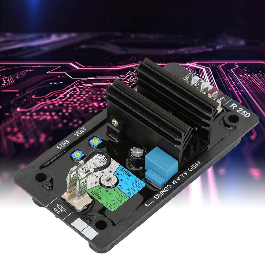 Spannungsregler R250 AVR Auto Spannungsregler Bürstenloses -Generierungssystem Set Zubehör