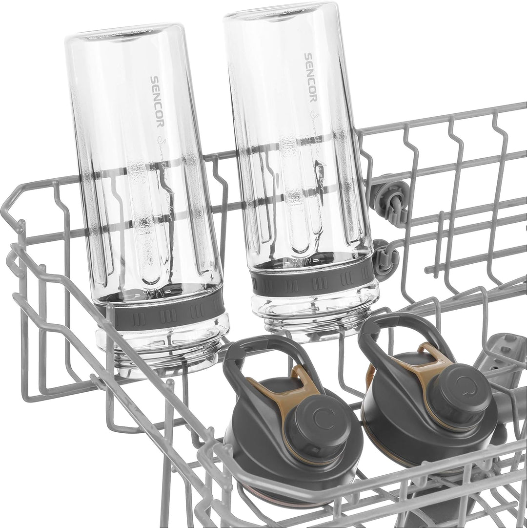 SENCOR SBL 7077CH, Smoothie Maker, Standmixer, Smoothie Mixer, Smoothiemaker mit 2 Sport-Flasche, BP