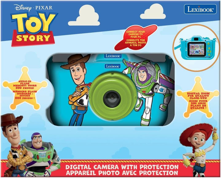 Lexibook, Disney Toy Story Kinderkamera, schützende Charakter‑Hülle, integrierter Flash‑Speicher, US