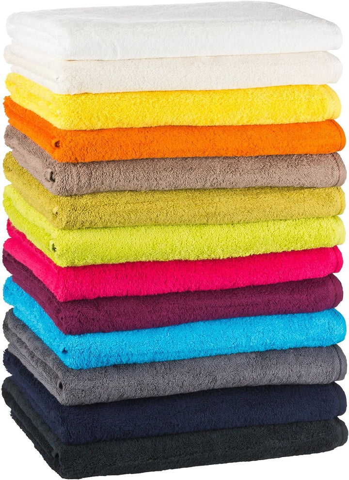 PremiumShop321 2er Pack Duschtuch 70x140 Frottierserie Profi-Star 500g/m² Ziegel Ziegel Duschtuch 2e