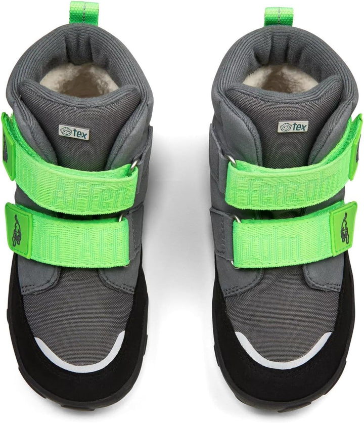 Affenzahn Winterstiefel Vegan Comfy warm gefüttert, wasserdicht mit Kletterverschlüssen, Grösse 21-3