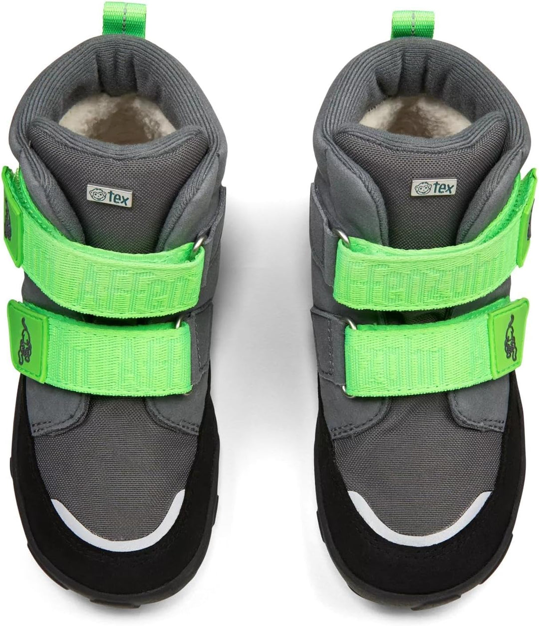Affenzahn Winterstiefel Vegan Comfy warm gefüttert, wasserdicht mit Kletterverschlüssen, Grösse 21-3