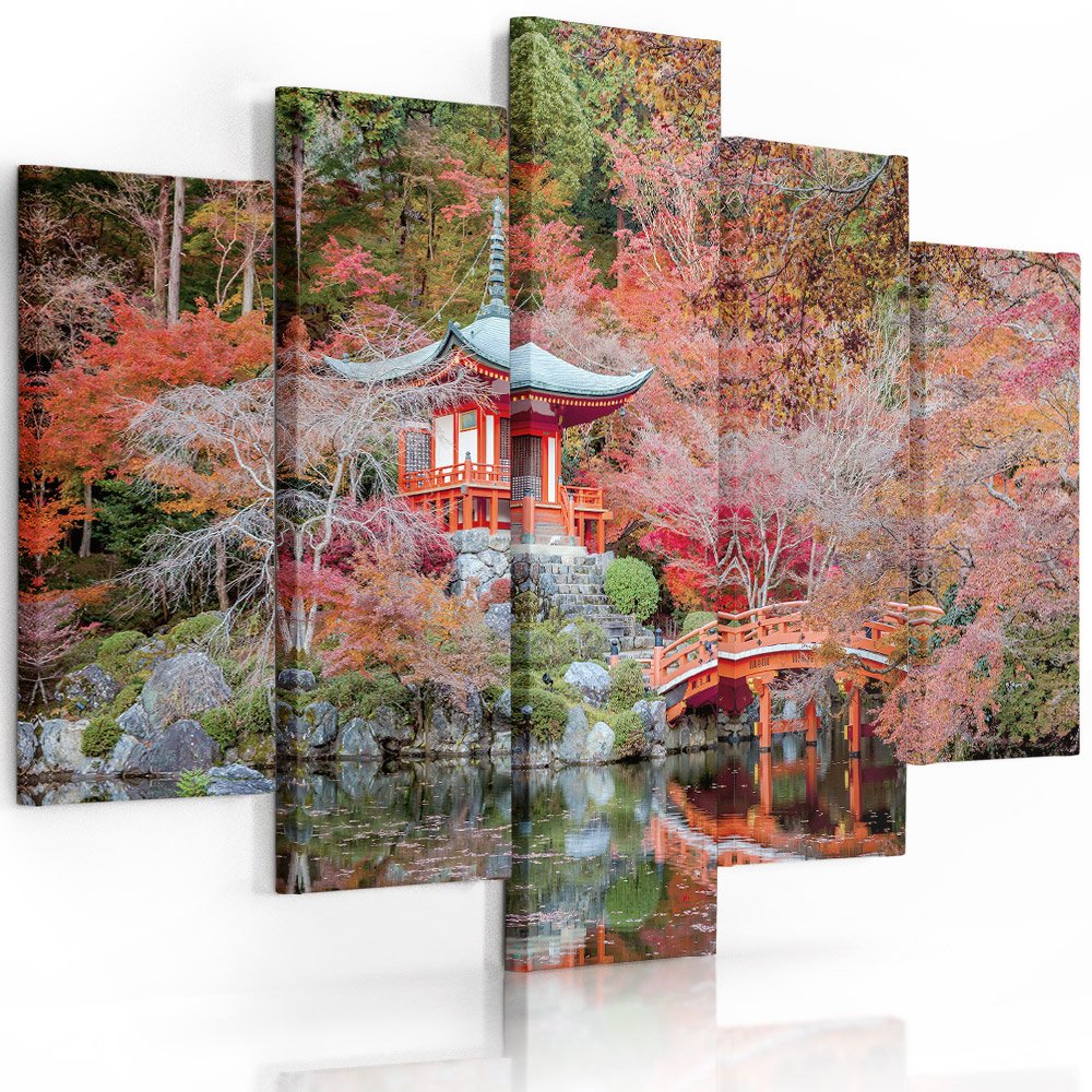 Feeby Bilder 5 Teile Japan 200x100 cm Typ A Wohnzimmer Schlafzimmer Büro Flur Küche Wandbilder Moder