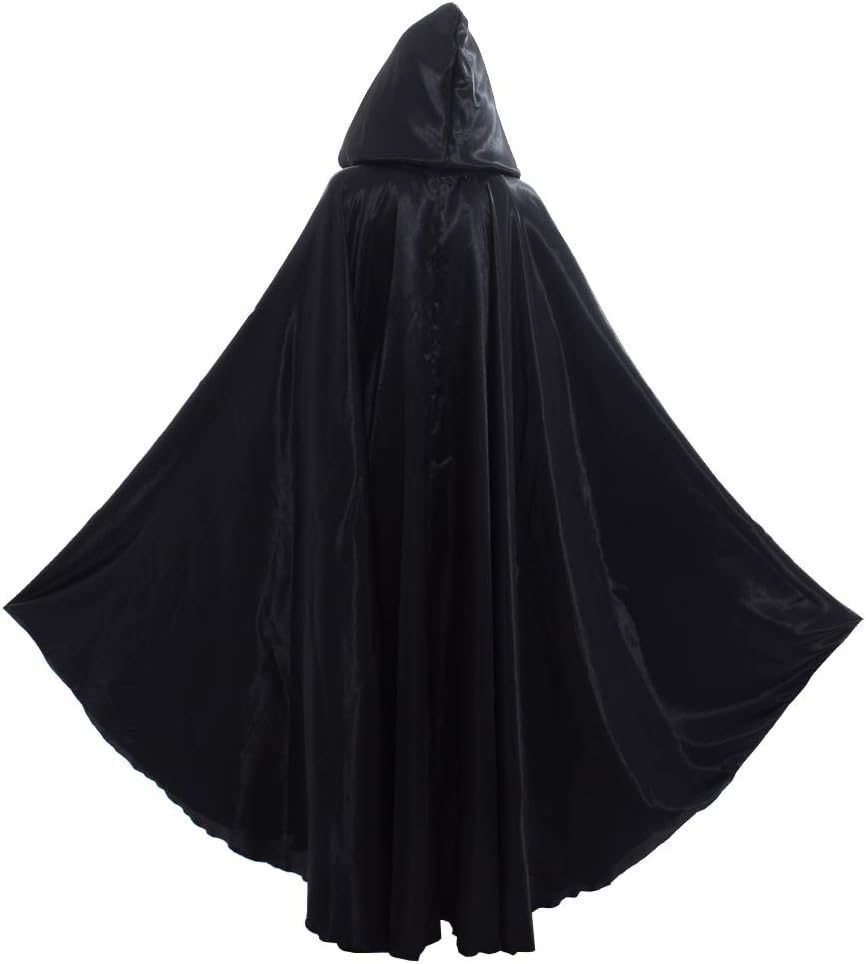 GRACEART Damen Cape Umhang Mit Kapuze Mittelalter Mantel Lang Halloween kostüm Für Hochzeit Braut Ab