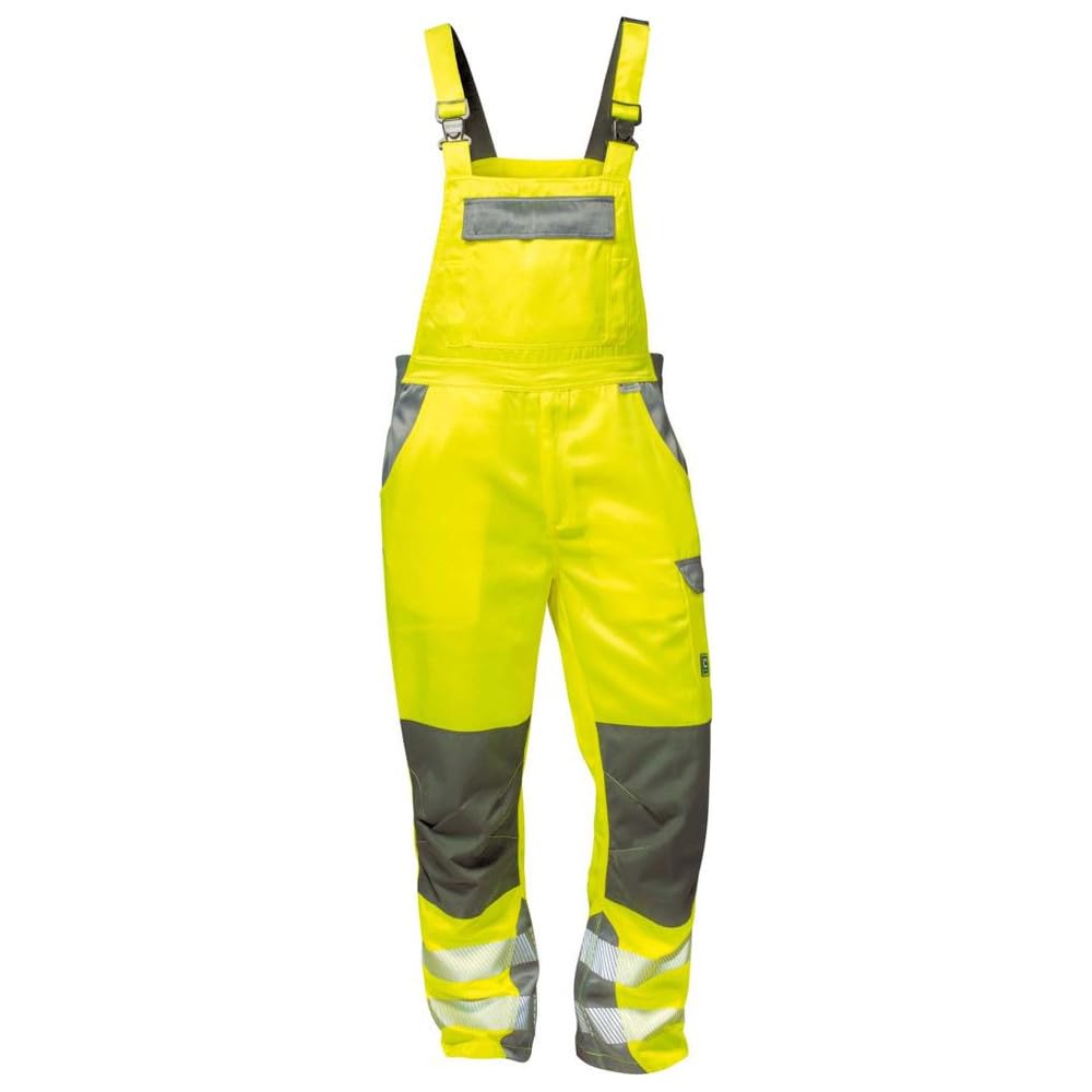 Elysee Warnschutz Latzhose"Colmar" Grösse, 1 Stück, 48, gelb/grau, 22738-48, 48