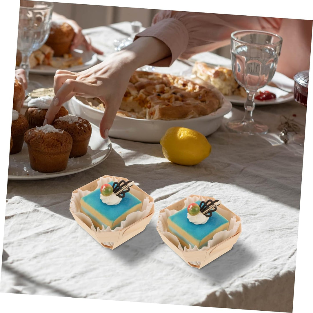 Cabilock Brotkasten-set Aus Holz Pc-backformen Antihaftbeschichtet Toast Für Kuchen Muffins Leicht Z
