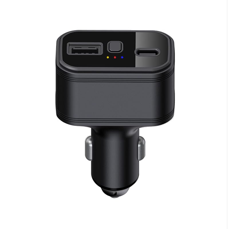 4G LTE GPS Tracker, Verstecktes 4G GPS Tracker Gerät ohne ABO Auto Zigarettenanzünder Dual USB Typ C