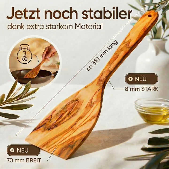 GOLDENBERG® Spar Set - Premium Pfannenwender - Made in Europe - feinstes Olivenholz aus Italien - ro