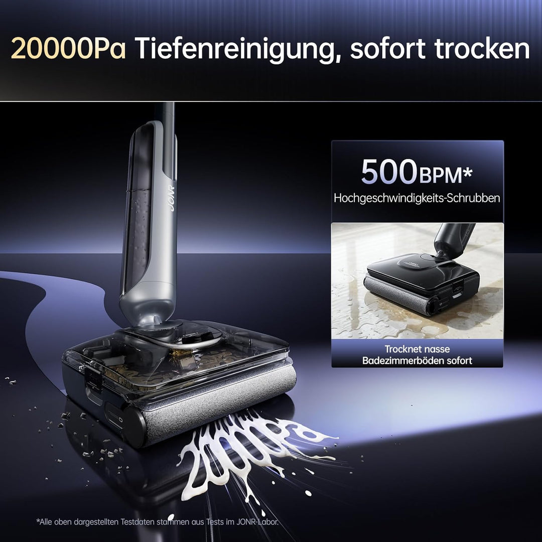 JONR 20000 Pa H2 PRO Nass-Trockensauger, Innovatives Geruchsfreies Design, Heisswasser-Reinigung,150