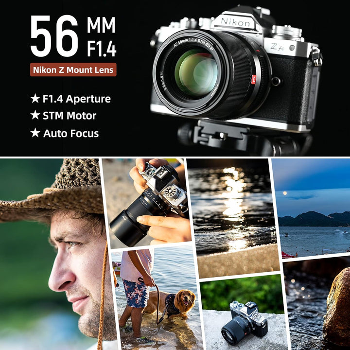 VILTROX 56mm F1.4 Z Autofokus APS-C mit Progressiv Motor Unterstützen Sie die Augenkontrolle Porträt