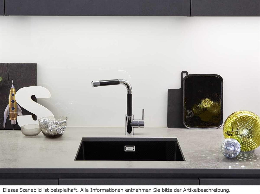 SCHOCK Küchenarmatur SC-300 Polaris – Hochdruck Armatur CRISTADUR mit Festauslauf und Standard Norm-