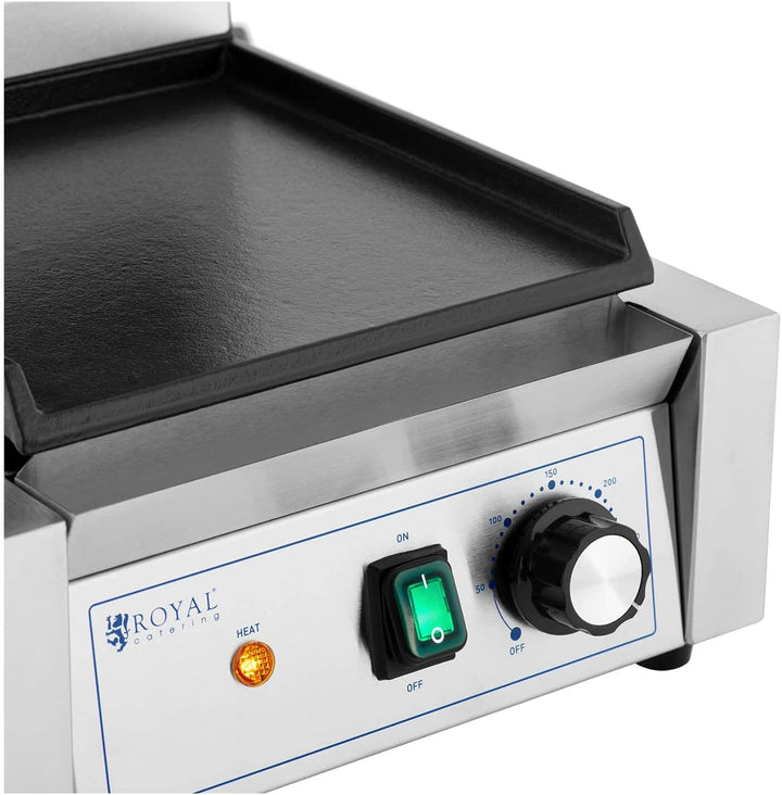 Royal Catering RCPKG-1800-M Kontaktgrill geriffelt + glatt 1.800 W Elektrogrill Elektrogriller Grill