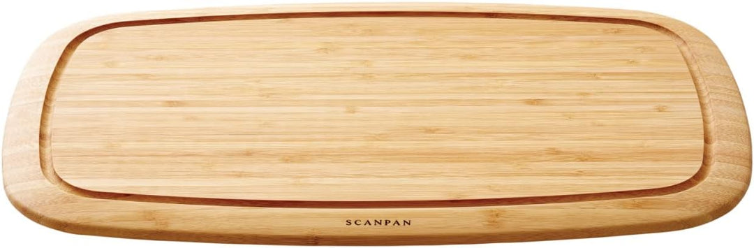 Scanpan Bambus Tranchierbrett mit Saftrinne-Classic, 50x30 cm, Holz, 50 x 30 x 1.8 cm