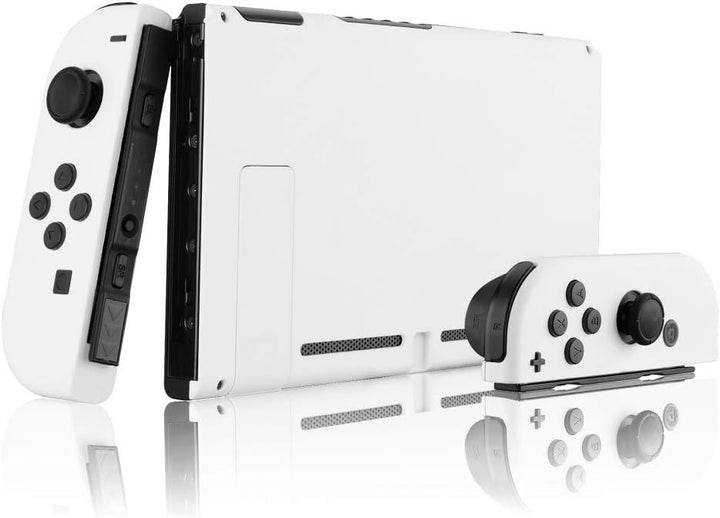 eXtremeRate Hülle Case für Nintendo Switch Joycon/Konsole, Rückgehäuse&Kickstand für Switch Console,