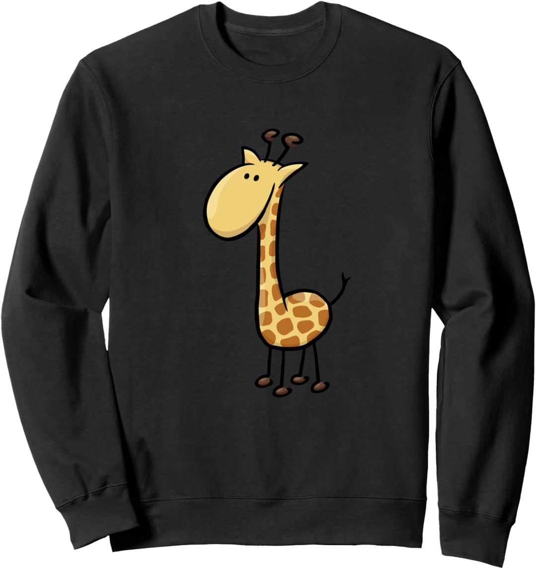 Niedliche Lässige Comic Giraffe Sweatshirt
