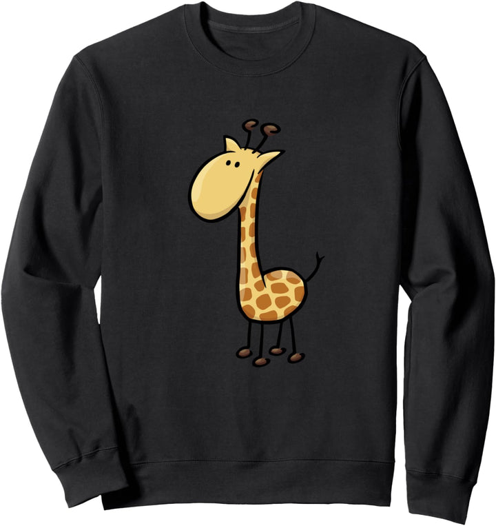 Niedliche Lässige Comic Giraffe Sweatshirt