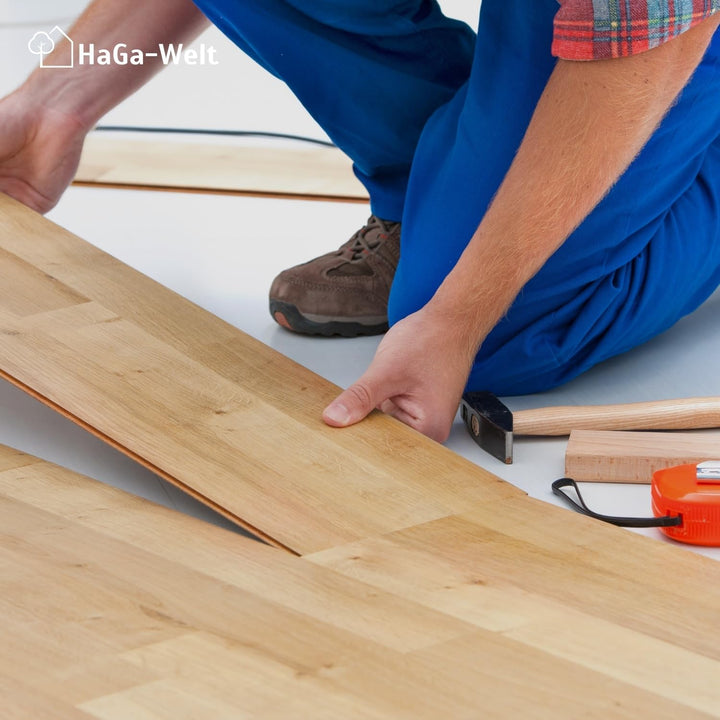 HaGa® Premium Trittschalldämmung 1,25m x 50m x 3mm | für Laminat-, Vinyl- und Holzböden | Reduziert