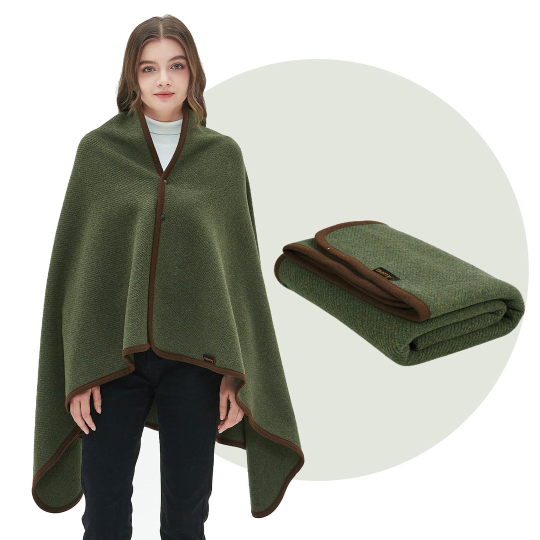 ACUSHLA Tragbare Kuscheldecke MerinoWolle Wolldecke warm Decke TV Decke Kuscheldecke (Wolle) – Gebur