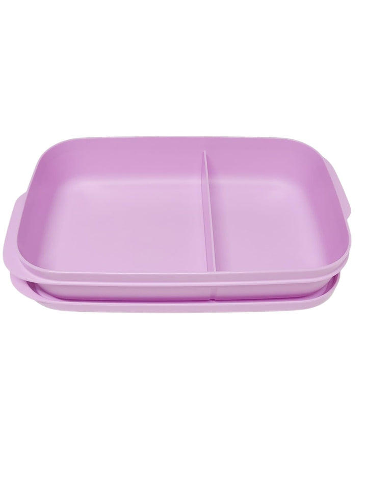 Tupperware to Go Lunchbox Clevere Pause 590ml mit Trennwand Eco+ Schule Brotdose mit Abteilung 590 m
