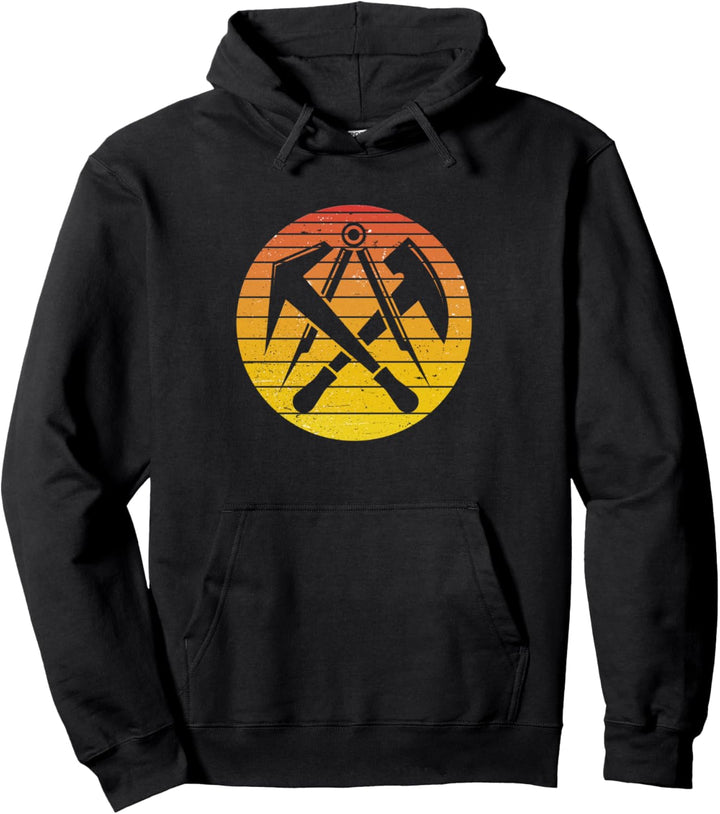 Zunftzeichen Dachdecker in coolen Vintage Retro Style Orange Pullover Hoodie