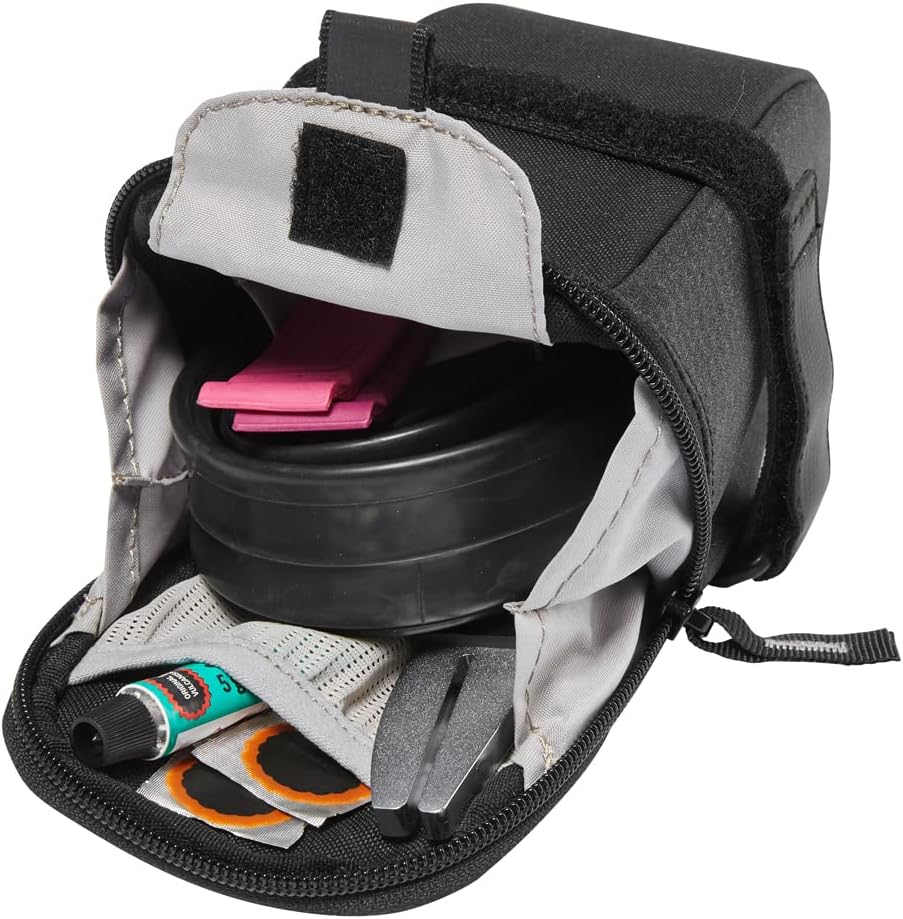VAUDE Race Light XL Luminum - Satteltasche Fahrrad - mit Klettbefestigung - reflektierend Schwarz, S