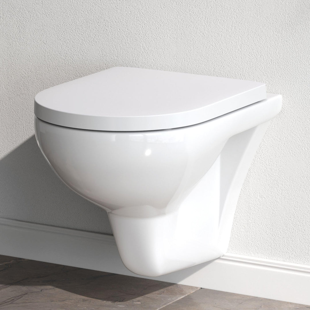AM.PM Hit - Spülrandloses Wand-Hänge-WC inkl. WC-Sitz mit Soft-Close-Absenkautomatik - Wand-WC Hänge