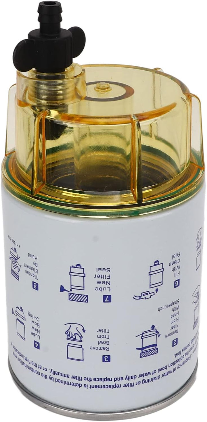 Boot Kraftstofffilter, Marine Aussenborder Kraftstofffilter Wasser- und Ölabscheider Metall-Kunststo