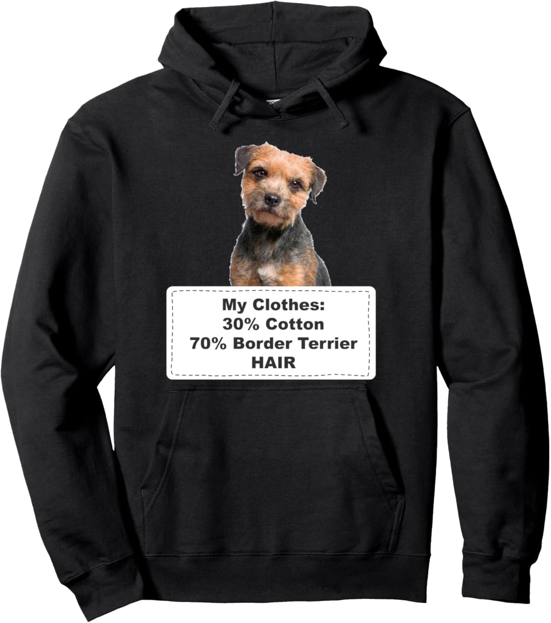 Funny Shedding Dog Border Terrier Pullover Hoodie