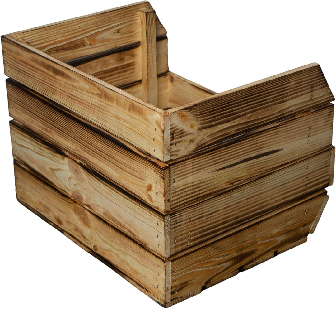 Kistenkolli Altes Land Kartoffelsteige 40x33x30 cm Gemüsekiste Obsthorde Gemüsekorb Kartoffelkiste z