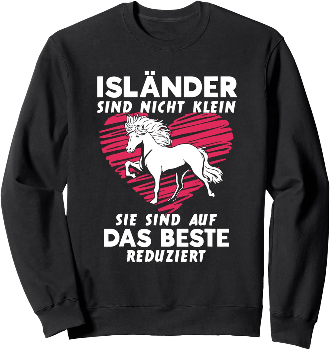 Isländer Islandpferd Friese Jungs Pony Spruch Pferdle Sweatshirt