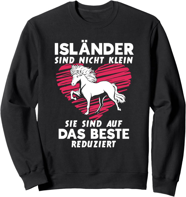 Isländer Islandpferd Friese Jungs Pony Spruch Pferdle Sweatshirt