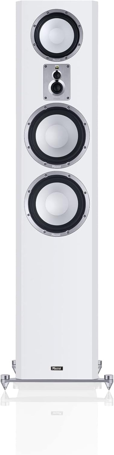 Magnat Signature 1109, High-End-4-Wege-Bassreflex Standlautsprecher 1 STÜCK, Weiss, Weiss