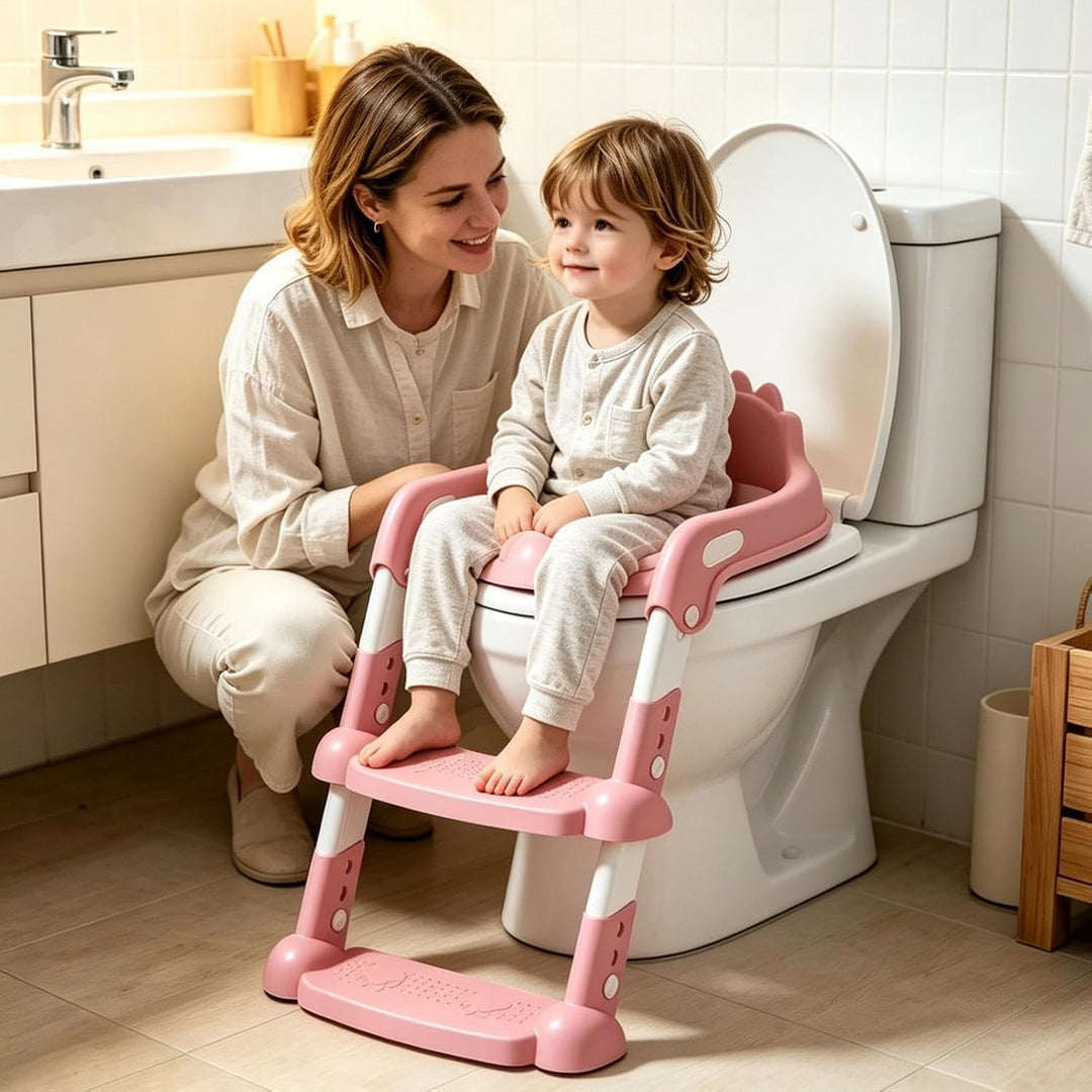 Toiletten-Sitz Für Töpfchentraining Spritz-Schutz Rutschhemmend | Töpfchentrainingssitz Und Trittstu