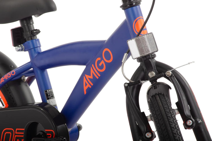 AMIGO Explorer - Kinderfahrrad - 12/14 / 16 Zoll - mit Handbremse, Rücktritt, Lenkerpolster und Stüt