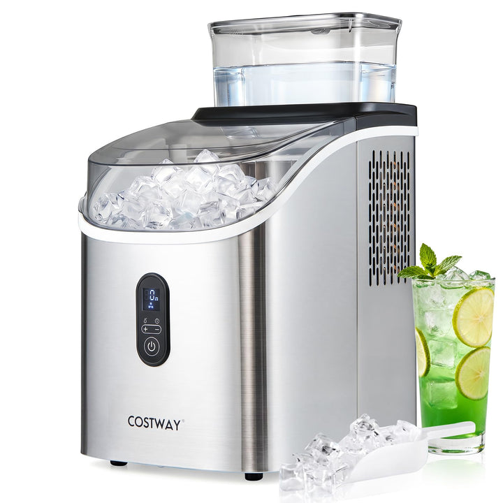 COSTWAY 1,5L Eiswürfelmaschine, Ice Maker 15kg in 24H | Eismaschine 16 Eiswürfel in 13min, Eiswürfel
