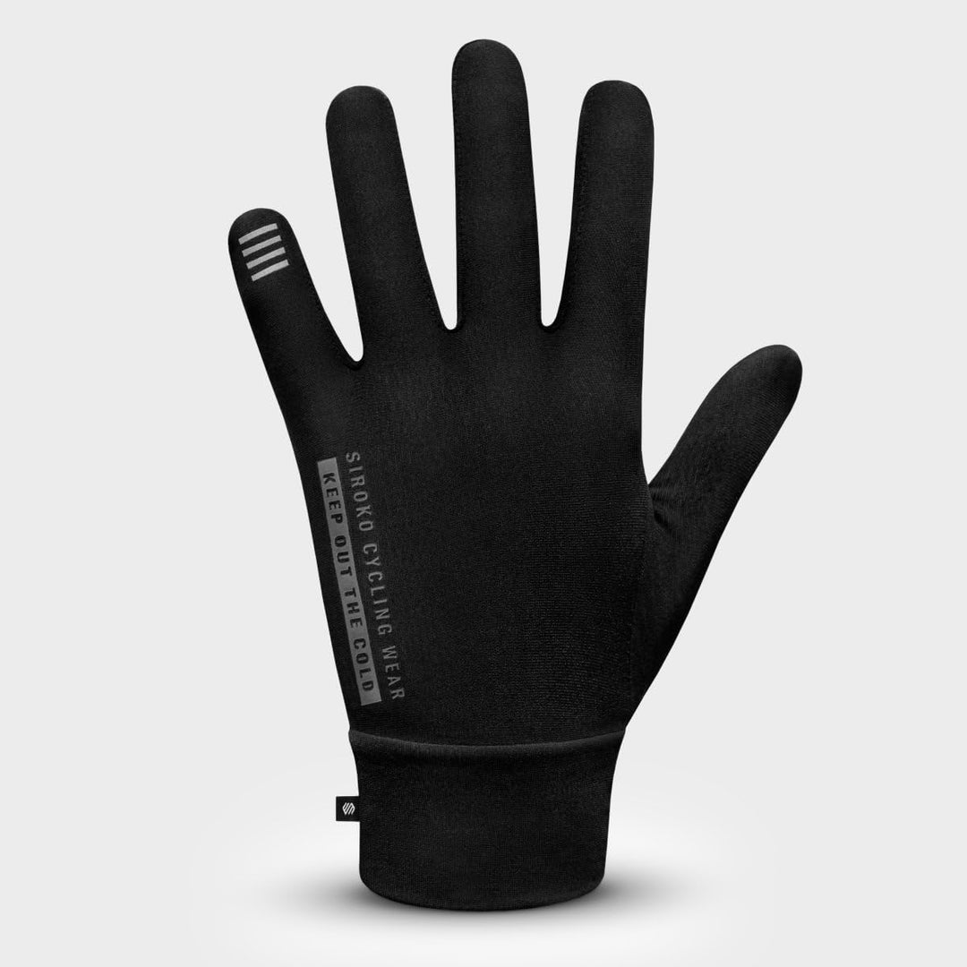 SIROKO Fahrrad-Übergangshandschuhe Nürnberg Schwarz für Damen und Herren XXS, XXS
