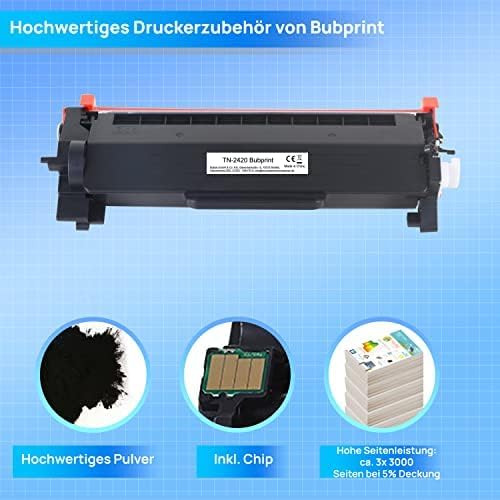 Bubprint TN2420 TN2410 Kompatibel als Ersatz für Brother TN-2420 TN-2410 für MFC L2710DW Toner Broth
