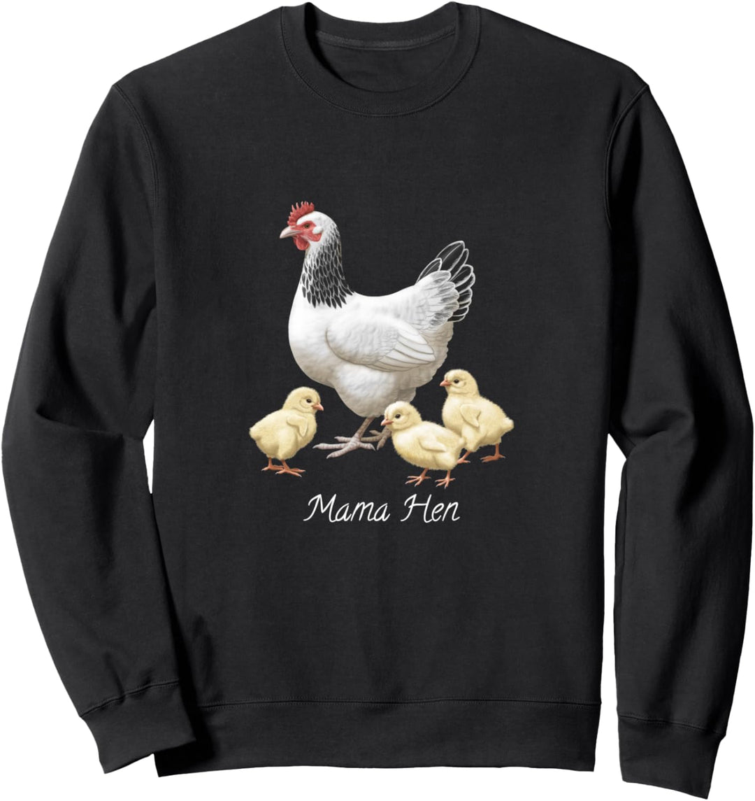 Mama Hen Sussex Huhn und 3 Babyküken Sweatshirt
