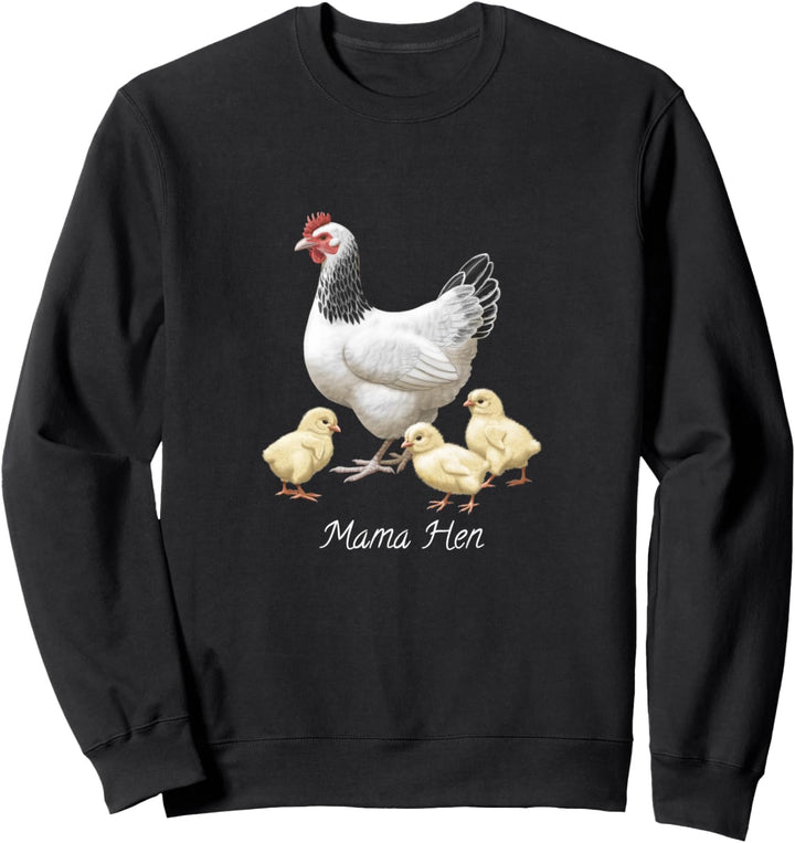 Mama Hen Sussex Huhn und 3 Babyküken Sweatshirt