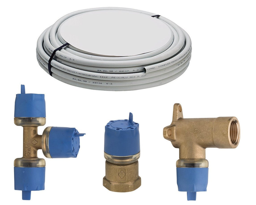 WIROFLEX® Stecksystem, Installationsset, Stecksystem, Rohr, Flexibel, Mehrschicht-Verbundrohr, DVGW,
