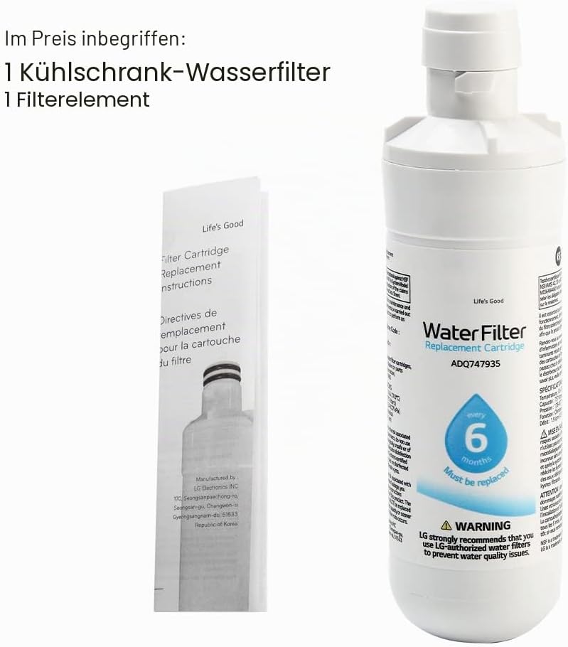 SUNERLORY Kühlschrank-Wasserfilter, LT1000p, Ersatz für Kenmore9980, 300 Gall-Kapazität, Ersatz-Kühl
